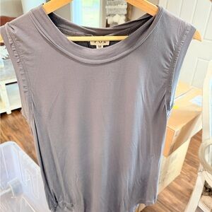 Chic Gray POL Sleeveless Top for Women